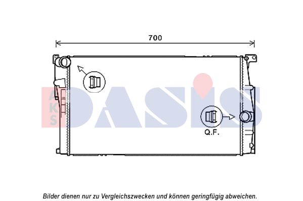 AKS DASIS Radiators, Motora dzesēšanas sistēma 050066N